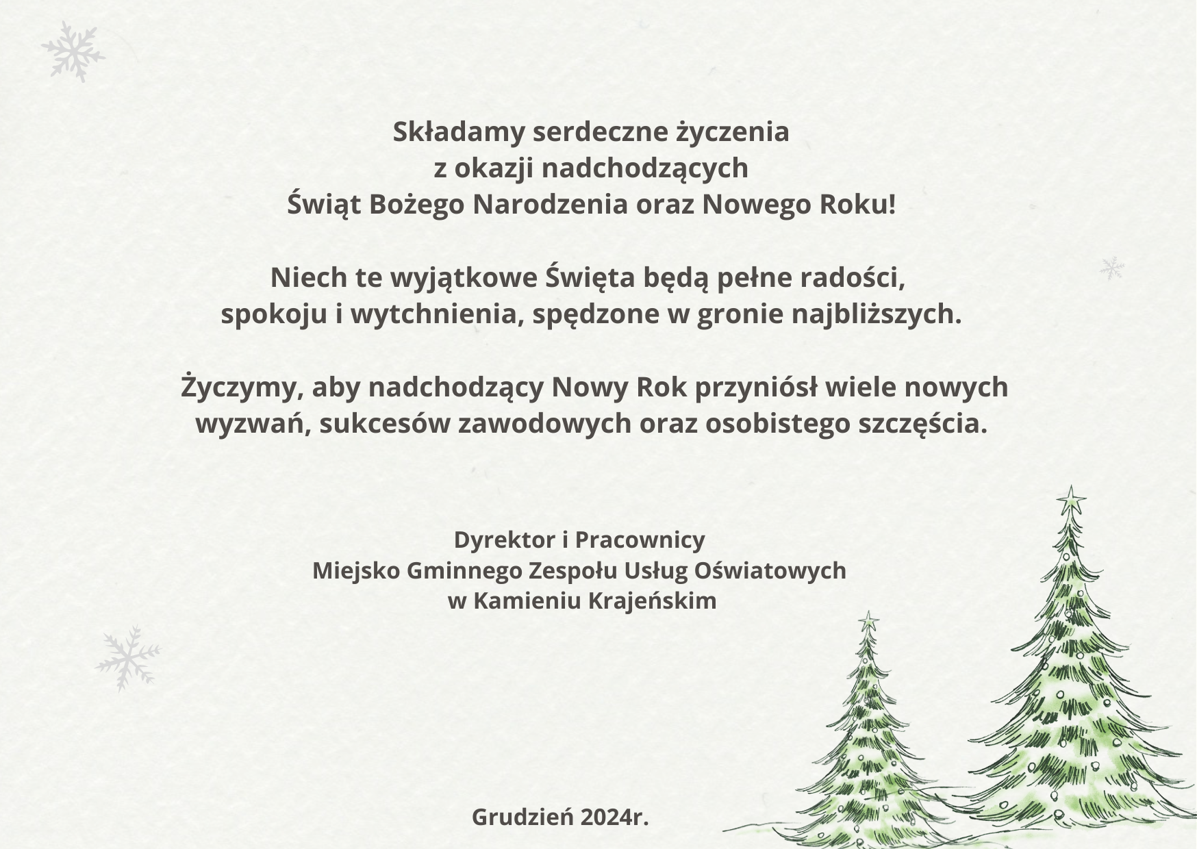Życzenia świąteczne 2024 r.