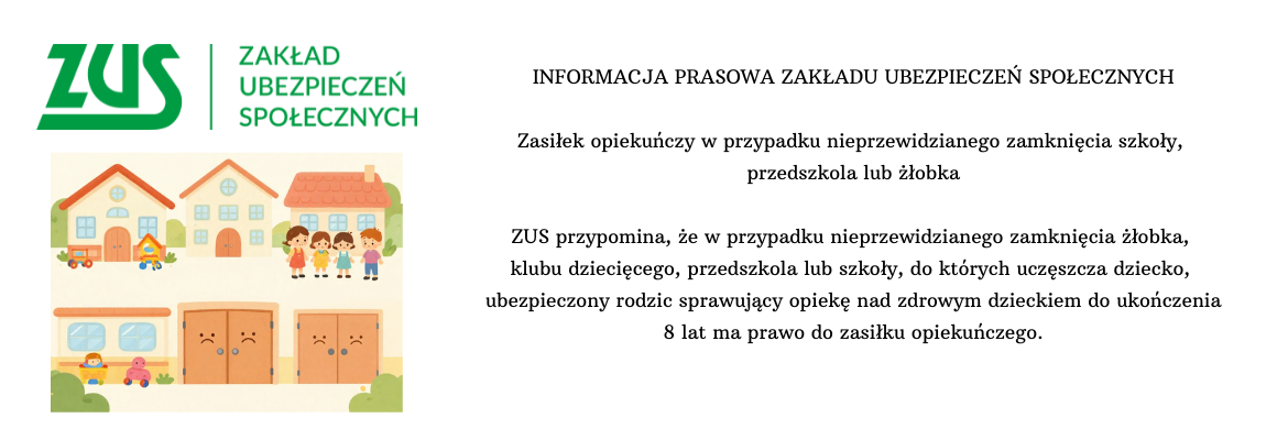 Informacja prasowa ZUS